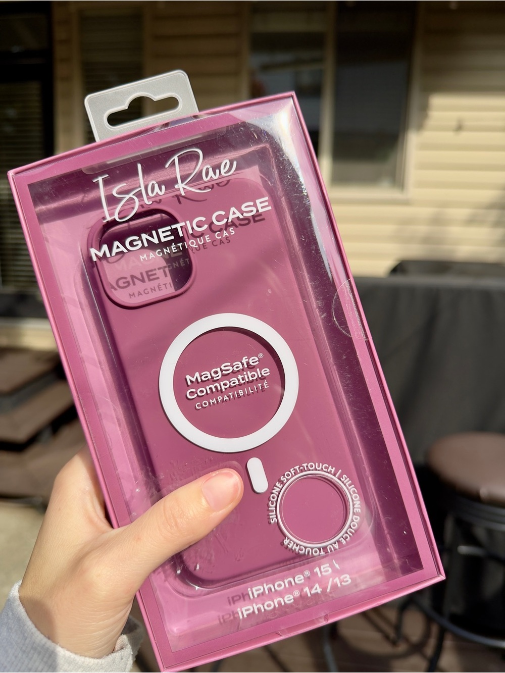 Isla Rae MagSafe Compatible Case for iPhone 15, 14, 13 Mauve Purple Pink plum